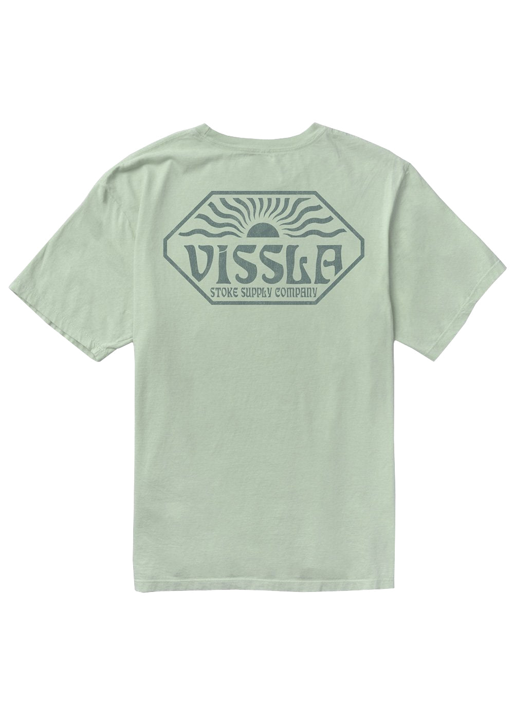 Vissla Psycho Sun Premium Organic PKT Tee AGA-Agave L