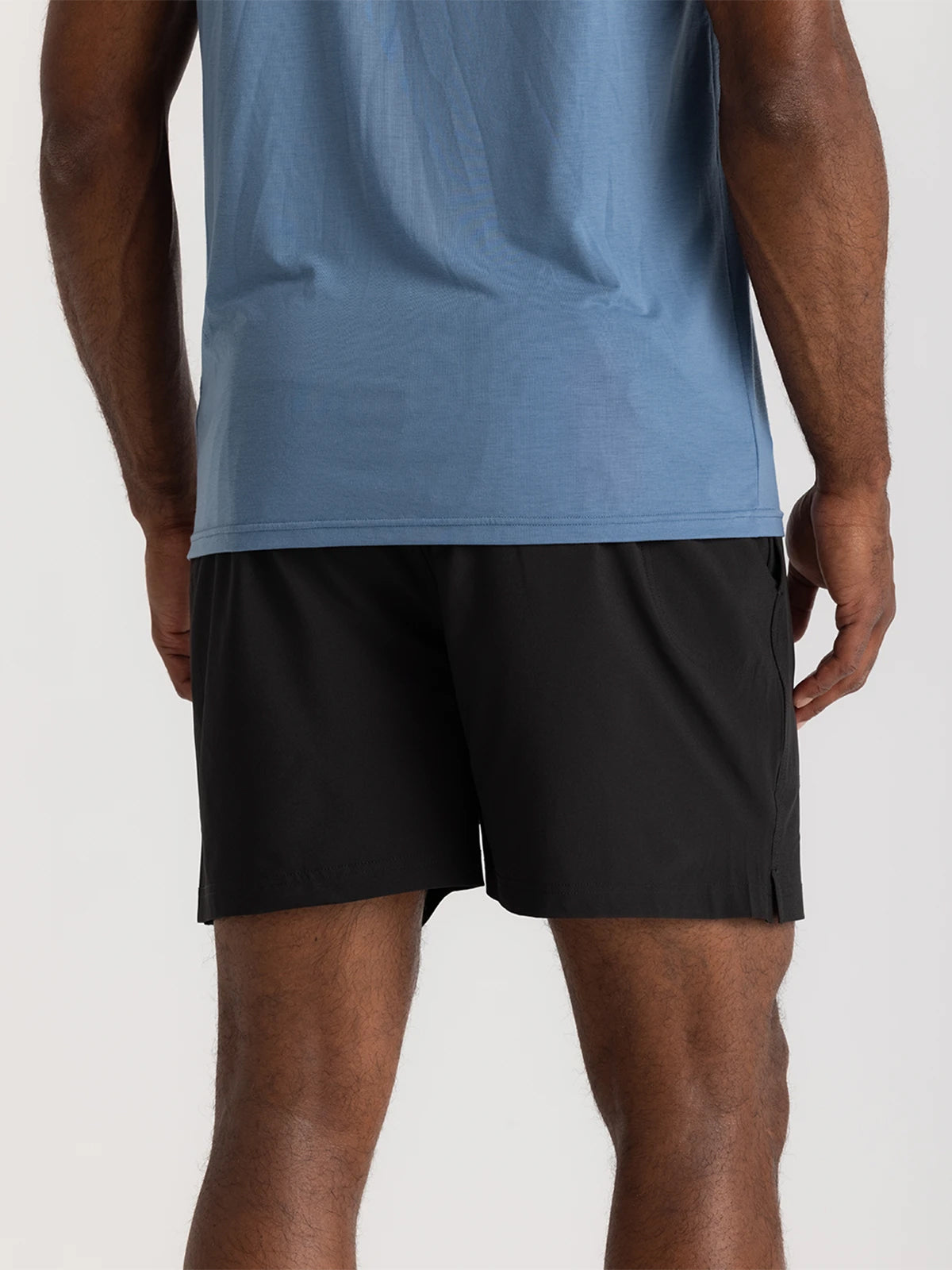 Free Fly Men's Lined Active Breeze Short - 5.5 BLK-Black S