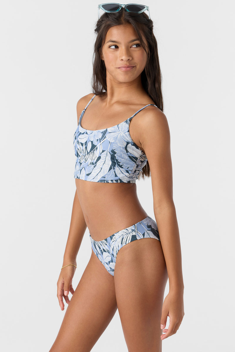 O'Neill Palmetto Tropical Ruched Longline Set MUL 8