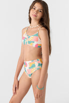O'Neill Girls Lisbon Geo Ruched Bralette Set MUL 8