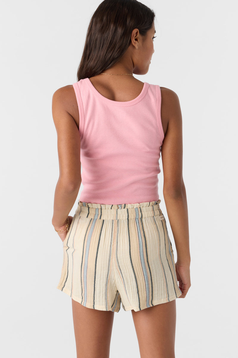 O'neill Girls Carlita Short Jacey Stripe IVR XL