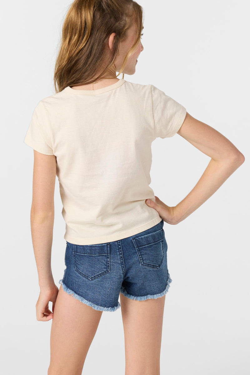 O'Neill Girls Aiden Denim Shorts BLG 14