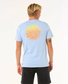 RIP CURL PASSAGE TEE 3807- ICE BLUE L