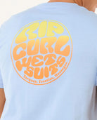 RIP CURL PASSAGE TEE 3807- ICE BLUE S