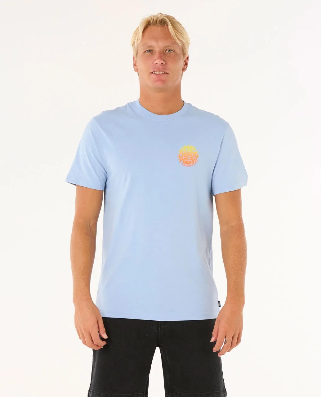 RIP CURL PASSAGE TEE 3807- ICE BLUE L
