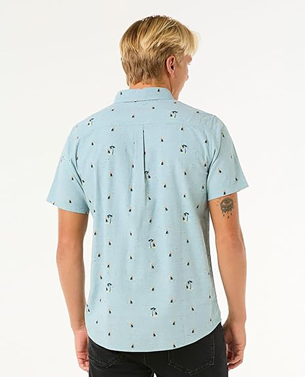 Rip Curl Hula Breach SS Shirt 3038-Blue Lagoon L