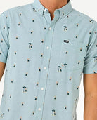 Rip Curl Hula Breach SS Shirt 3038-Blue Lagoon XL