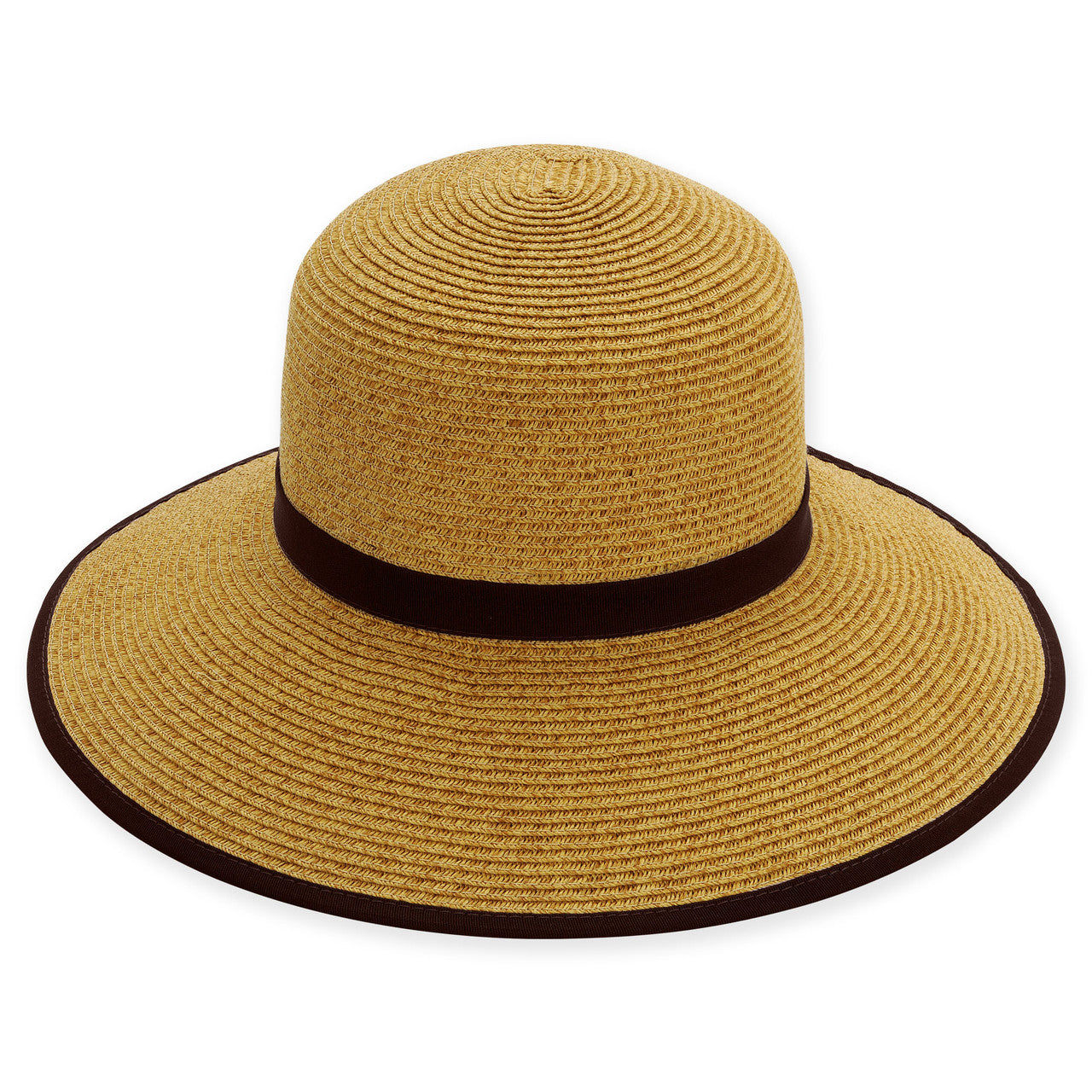 Sun N Sand Posy Straw Hat BRN OS