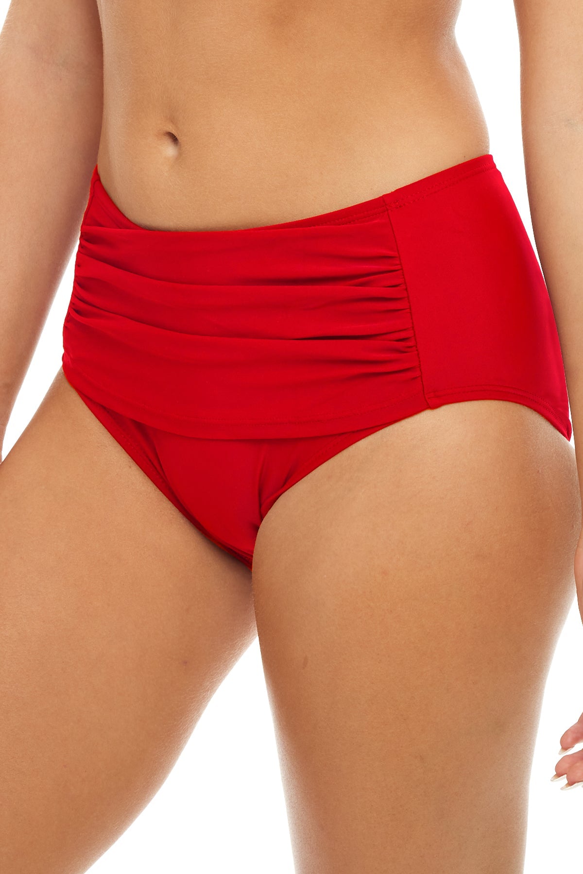 H20 Retro Highwaisted Bikini Bottom RED XXL