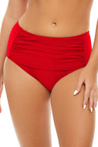 H20 Retro Highwaisted Bikini Bottom RED XXL