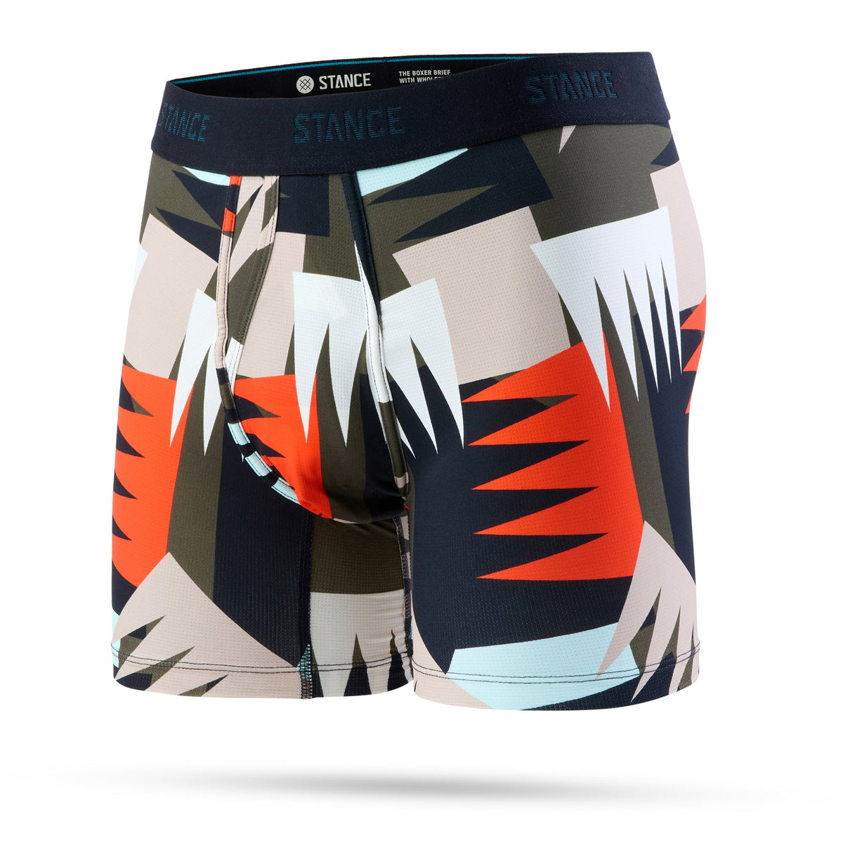 Stance Performance Boxer Brief with Wholester BLK-Geo Comb Black L