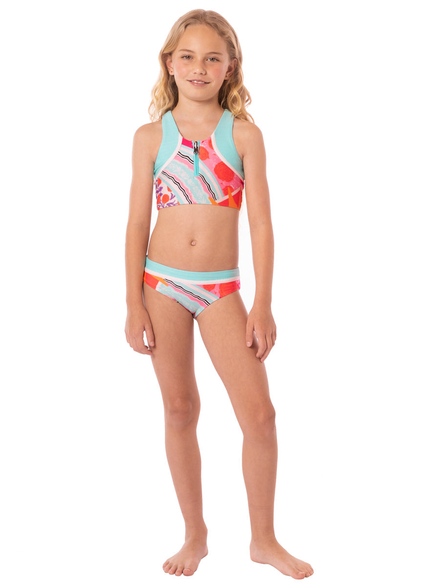Maaji Girls Poly Two Piece Bikini Set Blue 12