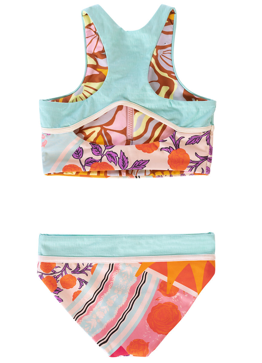 Maaji Girls Poly Two Piece Bikini Set Blue 12