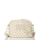 Aloha Mid Zip Clutch Petite Check - Latte OS