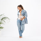 Aloha Mid Zip Clutch Shibori - Sandstone OS