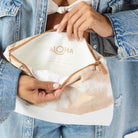 Aloha Mid Zip Clutch Shibori - Sandstone OS