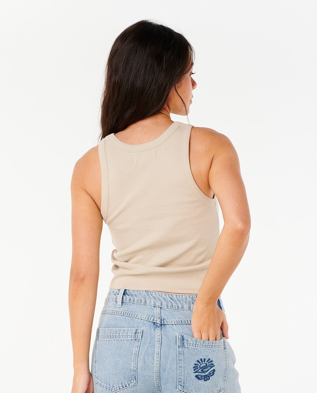RIP CURL BUTTERFLY RIB TANK 0031-NATURAL XS