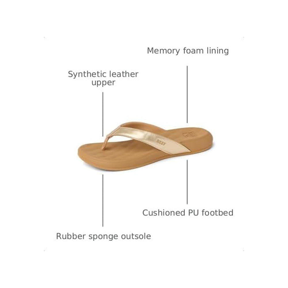 Reef Cushion Melody Womens Sandal Champagne 5