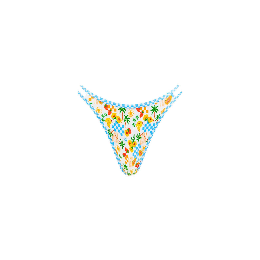 Kulani Kini Twin Strap Cheeky Bikini Bottom  SunCatcher XS
