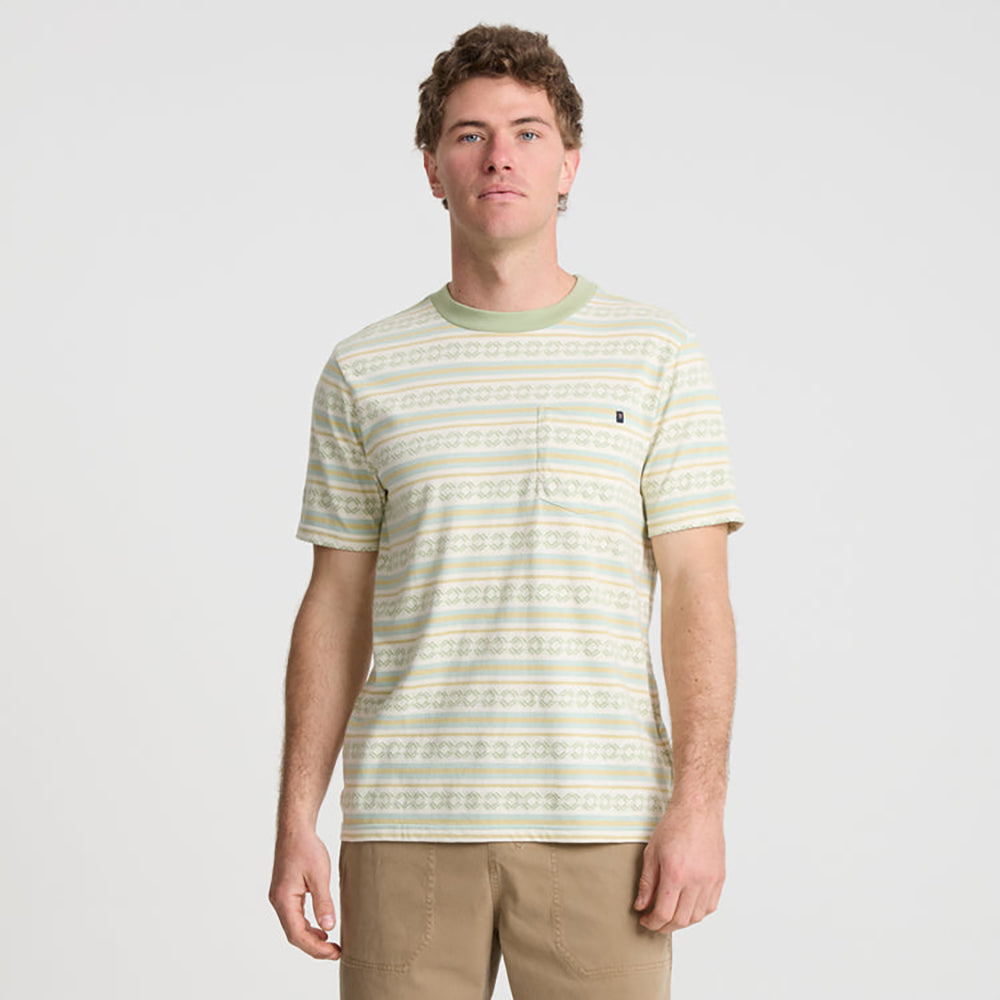 Roark Journey Jacquard Short Sleeve Tee SFM-Seafoam L
