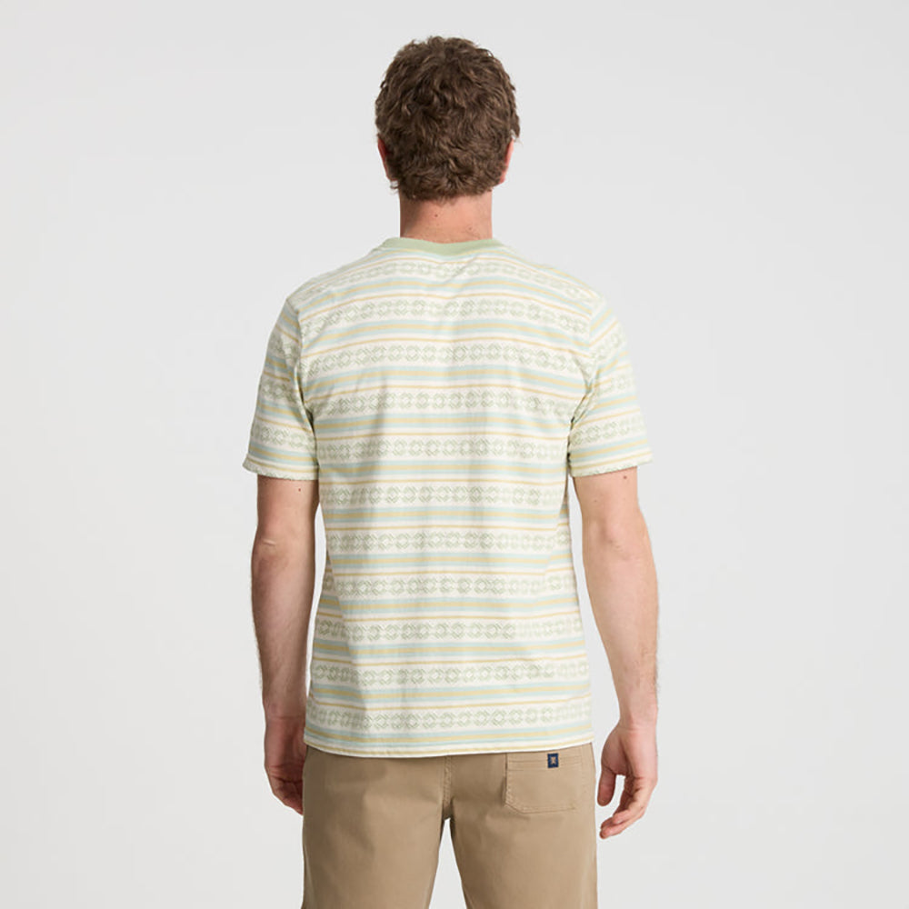 Roark Journey Jacquard Short Sleeve Tee SFM-Seafoam XL