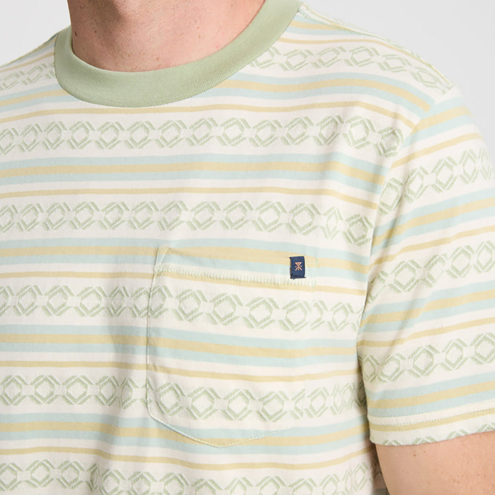 Roark Journey Jacquard Short Sleeve Tee SFM-Seafoam XL