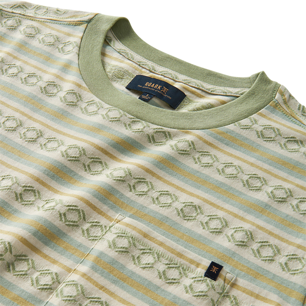 Roark Journey Jacquard Short Sleeve Tee SFM-Seafoam M