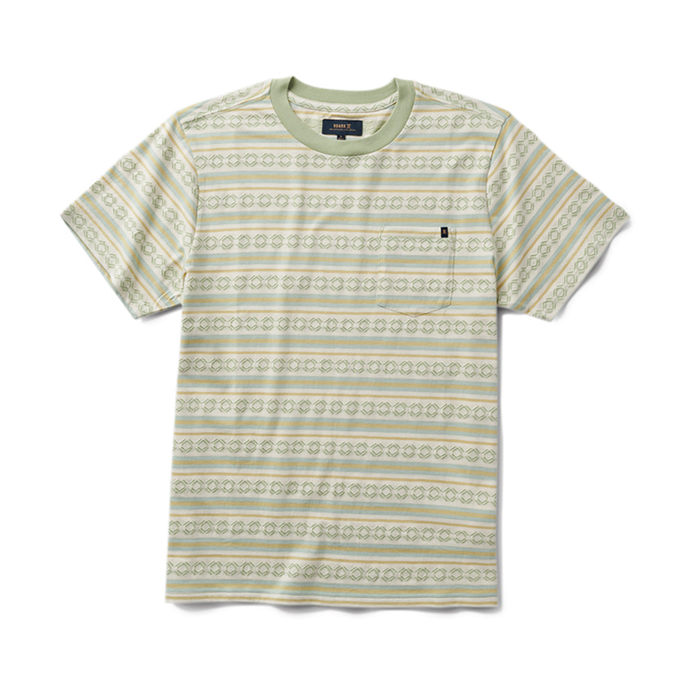 Roark Journey Jacquard Short Sleeve Tee SFM-Seafoam L