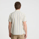 Roark Journey Short Sleeve Button Up Shirt SRF-STRIPE SEAFOAM S