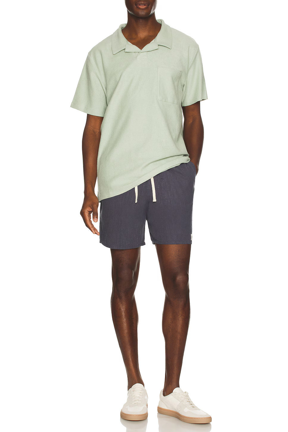 RHYTHM VINTAGE TERRY POLO SFM-SEAFOAM 3L