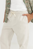 RHYTHM LINEN JAM PANT BON-BONE 34