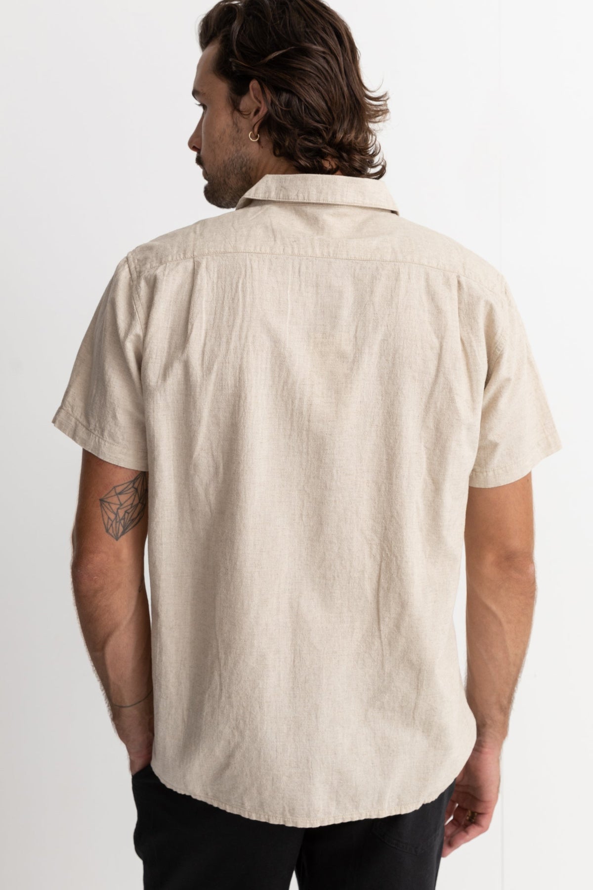 RHYTHM CLASSIC LINEN SS SHIRT SAN-SAND 2M