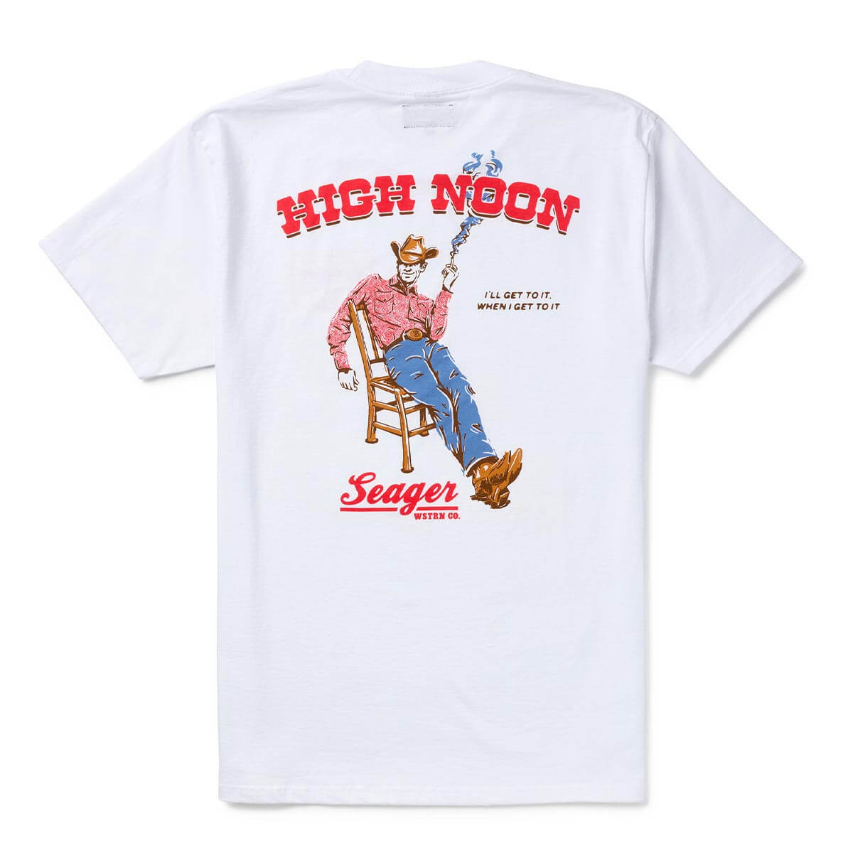 Seager High Noon SS Tee White S
