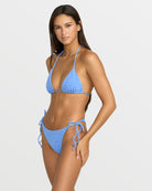 VOLCOM COCO TIE SIDE CHEEKINI LBA-LIGHT BLUE ACID S