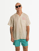 Duvin Poster Button Up SS Shirt WHT M