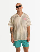Duvin Poster Button Up SS Shirt WHT L