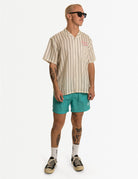 Duvin Poster Button Up SS Shirt WHT S