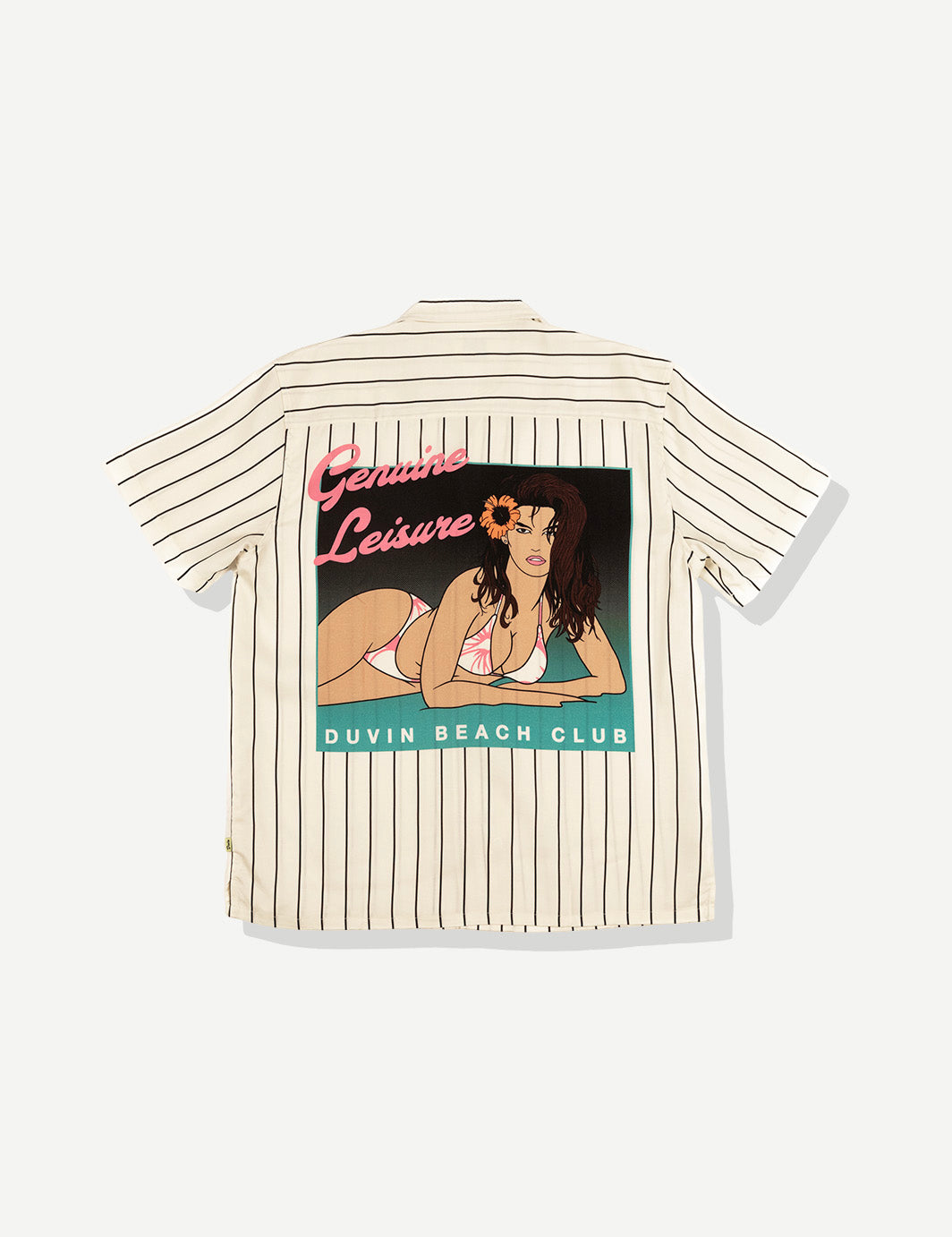 Duvin Poster Button Up SS Shirt WHT L