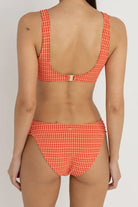 RHYTHM LOLA CHECK CROP  TOP RED 1XS