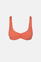 RHYTHM LOLA CHECK CROP  TOP RED 4L