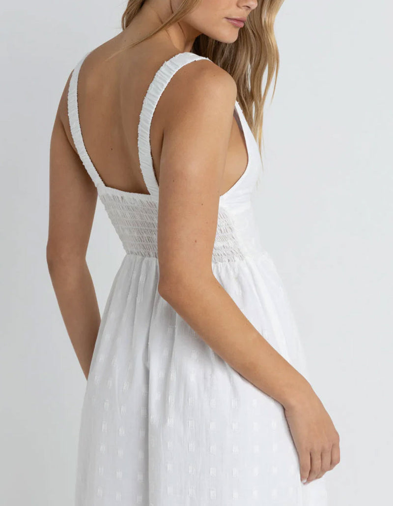 RHYTHM MIRAGE MAXI DRESS WHT-WHITE 3M