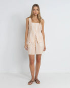 RHYTHM TIDE STRIPE LONG  VEST NAT-NATURAL 4L