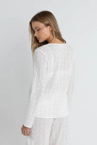 RHYTHM MIRAGE LONG SLEEVE TOP WHT-WHITE 1XS