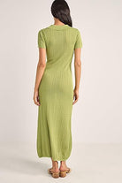 RHYTHM OJAI POINTELLE MIDI DRESS OLI-OLIVE 4L