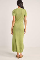 RHYTHM OJAI POINTELLE MIDI DRESS OLI-OLIVE 2S