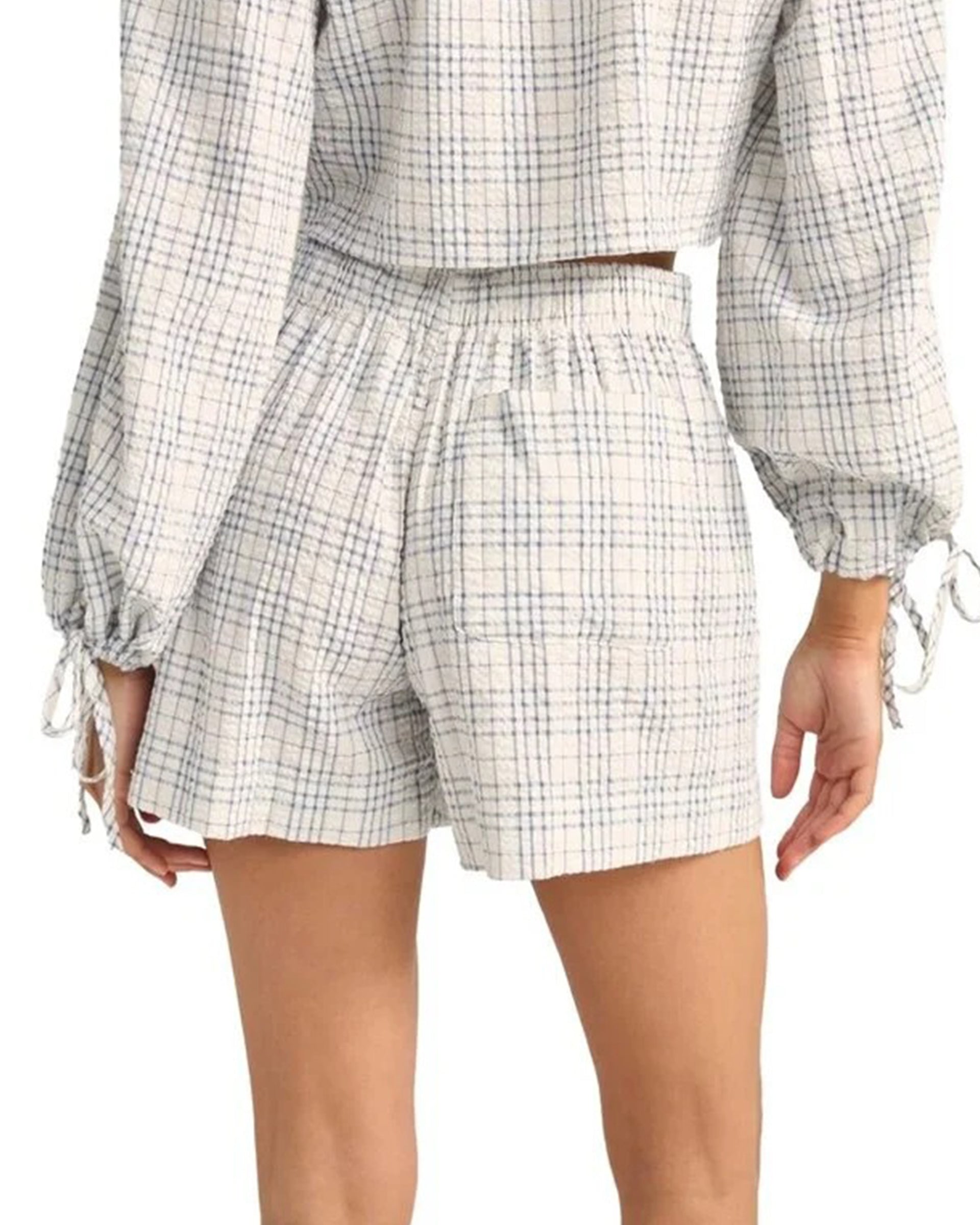 RHYTHM DESI PLAID BOXER SHORTS BLU-BLUE 04