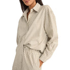 RHYTHM VALLEY STRIPE OVERSIZED SHIRT IVY 3M