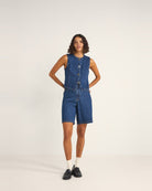 RHYTHM GIA DENIM VEST IND-INDIGO 3M