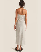 RHYTHM DALIA BIAS MIDI DRESS NAV-NAVY STRIPE 4L