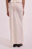 Rhythm Bias Cut Maxi Skirt CRE-CREAM XS